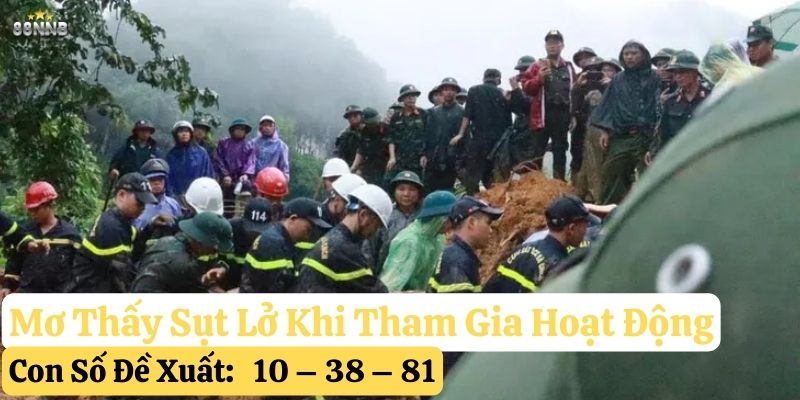 mơ thấy sụt lở